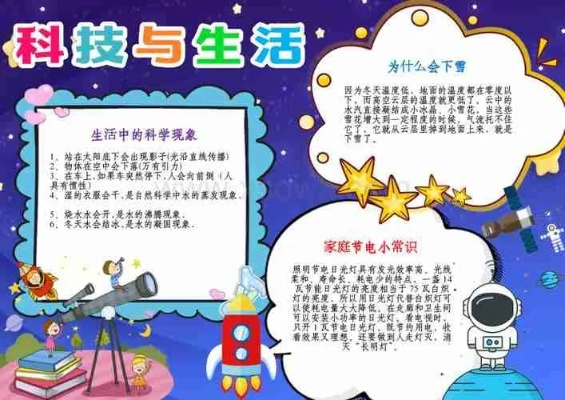科技与生活的科学小报，探索现代科技如何塑造我们的日常生活