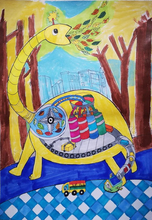科技生活绘画作品，探索未来与现实的交汇点